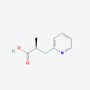 molecular formula C9H11NO2 B2434845 (2S)-2-Methyl-3-pyridin-2-ylpropanoic acid CAS No. 2248185-83-1