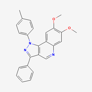 7,8-dimethoxy-1-(4-methylphenyl)-3-phenyl-1H-pyrazolo[4,3-c]quinoline