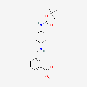 Methyl 3-[(1R*,4R*)-4-(tert-butoxycarbonylamino)-cyclohexylamino]methyl]benzoate