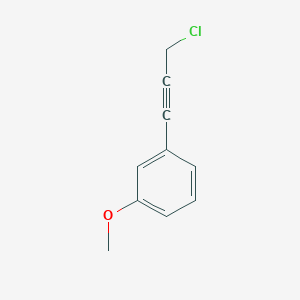 molecular formula C10H9ClO B2434892 1-(3-Chloroprop-1-YN-1-YL)-3-methoxybenzene CAS No. 210885-07-7