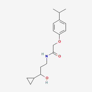 molecular formula C17H25NO3 B2434901 N-(3-cyclopropyl-3-hydroxypropyl)-2-(4-isopropylphenoxy)acetamide CAS No. 1396679-01-8