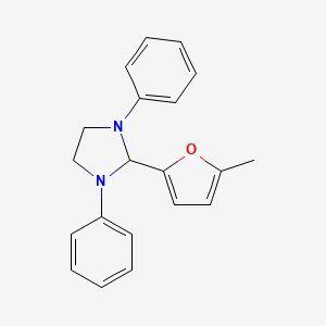 molecular formula C20H20N2O B2434902 2-(5-甲基呋喃-2-基)-1,3-二苯基咪唑烷 CAS No. 303213-58-3