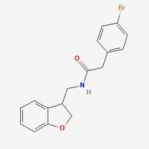 molecular formula C17H16BrNO2 B2434913 2-(4-bromophenyl)-N-((2,3-dihydrobenzofuran-3-yl)methyl)acetamide CAS No. 1787545-48-5