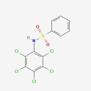 molecular formula C12H6Cl5NO2S B2434951 N-(2,3,4,5,6-pentachlorophenyl)benzenesulfonamide CAS No. 300799-75-1