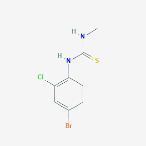 molecular formula C8H8BrClN2S B2434960 1-(4-溴-2-氯苯基)-3-甲基硫脲 CAS No. 838813-44-8