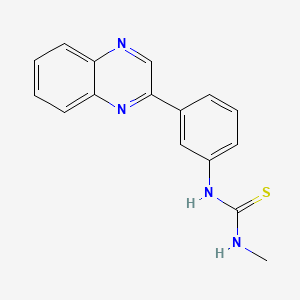 N-methyl-N'-[3-(2-quinoxalinyl)phenyl]thiourea