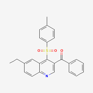 (6-Ethyl-4-tosylquinolin-3-yl)(phenyl)methanone