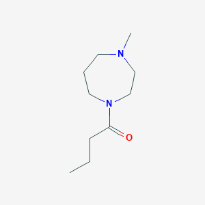 molecular formula C10H20N2O B2434985 1-(4-Methyl-1,4-diazepan-1-yl)butan-1-one CAS No. 925184-87-8