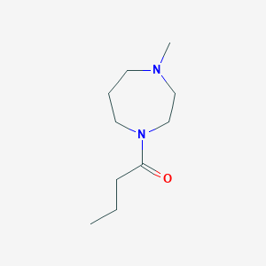 molecular formula C10H20N2O B2434985 1-(4-Méthyl-1,4-diazépan-1-yl)butan-1-one CAS No. 925184-87-8