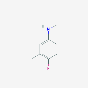 molecular formula C8H10FN B2434993 4-Fluoro-3,N-dimethylaniline CAS No. 77488-82-5