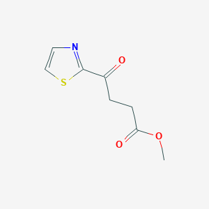 molecular formula C8H9NO3S B2435013 Methyl 4-oxo-4-(thiazol-2-yl)butanoate CAS No. 106961-41-5