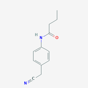 N-[4-(cyanomethyl)phenyl]butanamide