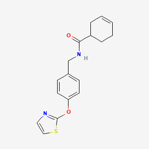 N-(4-(thiazol-2-yloxy)benzyl)cyclohex-3-enecarboxamide