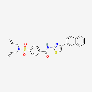 4-(N,N-diallylsulfamoyl)-N-(4-(naphthalen-2-yl)thiazol-2-yl)benzamide