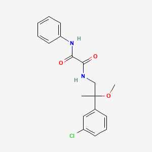 molecular formula C18H19ClN2O3 B2435046 N1-(2-(3-氯苯基)-2-甲氧基丙基)-N2-苯基草酰胺 CAS No. 1795479-17-2