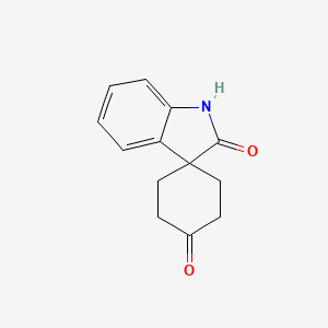 molecular formula C13H13NO2 B2435052 1',2'-Dihydrospiro[cyclohexane-1,3'-indole]-2',4-dione CAS No. 52140-59-7
