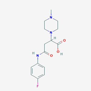 4-((4-Fluorophenyl)amino)-2-(4-methylpiperazin-1-yl)-4-oxobutanoic acid