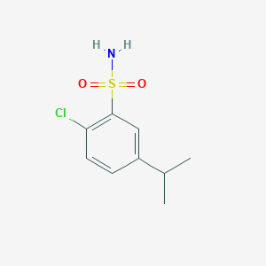 molecular formula C9H12ClNO2S B2435076 2-Chloro-5-(propan-2-yl)benzene-1-sulfonamide CAS No. 1195310-17-8