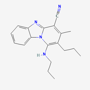 3-Methyl-2-propyl-1-(propylamino)pyrido[1,2-a]benzimidazole-4-carbonitrile
