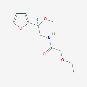 molecular formula C11H17NO4 B2435103 2-ethoxy-N-(2-(furan-2-yl)-2-methoxyethyl)acetamide CAS No. 1798486-42-6