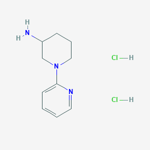 1-Pyridin-2-ylpiperidin-3-amine;dihydrochloride
