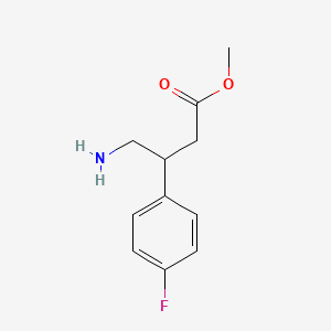 Methyl 4-amino-3-(4-fluorophenyl)butanoate