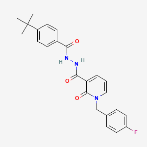 molecular formula C24H24FN3O3 B2435114 N'-(4-(tert-butyl)benzoyl)-1-(4-fluorobenzyl)-2-oxo-1,2-dihydropyridine-3-carbohydrazide CAS No. 1105211-54-8