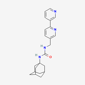 1-([2,3'-Bipyridin]-5-ylmethyl)-3-((3s,5s,7s)-adamantan-1-yl)urea