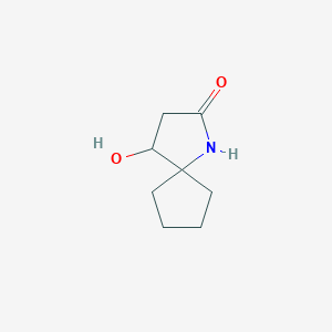 molecular formula C8H13NO2 B2435120 4-Hydroxy-1-azaspiro[4.4]nonan-2-one CAS No. 1909317-66-3