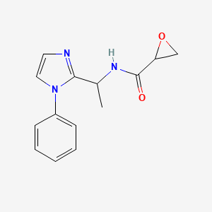N-[1-(1-Phenylimidazol-2-yl)ethyl]oxirane-2-carboxamide