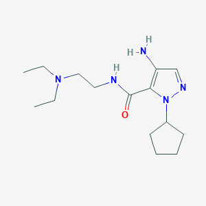 4-Amino-1-cyclopentyl-N-[2-(diethylamino)ethyl]-1H-pyrazole-5-carboxamide