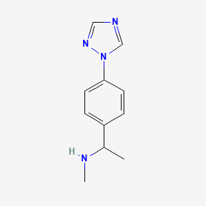 methyl({1-[4-(1H-1,2,4-triazol-1-yl)phenyl]ethyl})amine