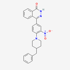 molecular formula C26H24N4O3 B2435146 4-[4-(4-Benzylpiperidin-1-yl)-3-nitrophenyl]-1,2-dihydrophthalazin-1-one CAS No. 673444-00-3