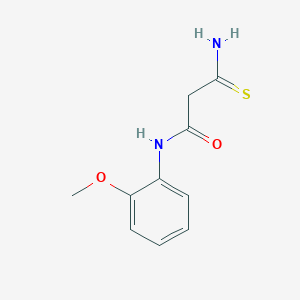 molecular formula C10H12N2O2S B2435151 3-amino-N-(2-methoxyphenyl)-3-thioxopropanamide CAS No. 727694-70-4