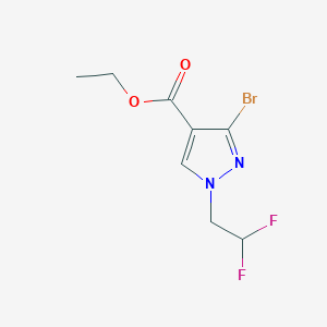 Ethyl 3-bromo-1-(2,2-difluoroethyl)pyrazole-4-carboxylate