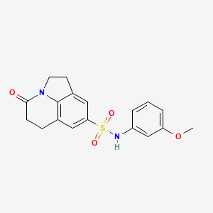 N-(3-methoxyphenyl)-4-oxo-1,2,5,6-tetrahydro-4H-pyrrolo[3,2,1-ij]quinoline-8-sulfonamide
