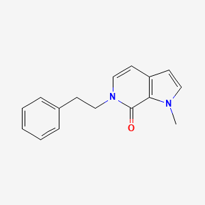 molecular formula C16H16N2O B2435170 1-methyl-6-phenethyl-1,6-dihydro-7H-pyrrolo[2,3-c]pyridin-7-one CAS No. 1340724-86-8