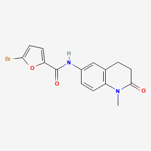 molecular formula C15H13BrN2O3 B2435176 5-bromo-N-(1-methyl-2-oxo-1,2,3,4-tetrahydroquinolin-6-yl)furan-2-carboxamide CAS No. 921999-51-1