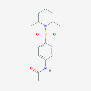 molecular formula C15H22N2O3S B2435177 N-(4-((2,6-dimethylpiperidin-1-yl)sulfonyl)phenyl)acetamide CAS No. 288154-79-0