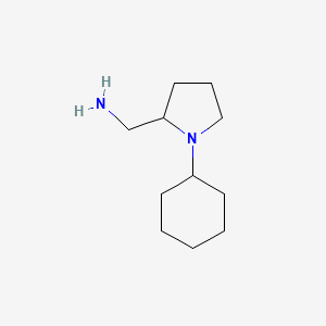 molecular formula C11H22N2 B2435180 1-Cyclohexyl-2-aminométhyl-pyrrolidine CAS No. 54929-86-1