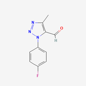 1-(4-Fluorophenyl)-4-methyl-1H-1,2,3-triazole-5-carbaldehyde