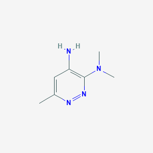 molecular formula C7H12N4 B2435189 N3,N3,6-trimethylpyridazine-3,4-diamine CAS No. 1909305-17-4