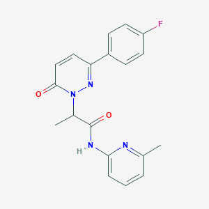 2-(3-(4-fluorophenyl)-6-oxopyridazin-1(6H)-yl)-N-(6-methylpyridin-2-yl)propanamide