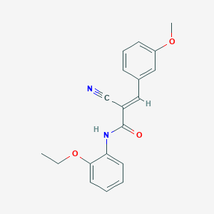 (2E)-2-cyano-N-(2-ethoxyphenyl)-3-(3-methoxyphenyl)acrylamide