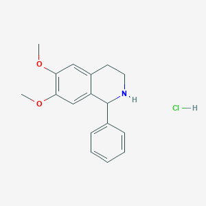 molecular formula C17H20ClNO2 B2435218 6,7-二甲氧基-1-苯基-1,2,3,4-四氢异喹啉盐酸盐 CAS No. 63768-20-7