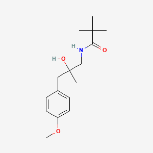 molecular formula C16H25NO3 B2435229 N-(2-羟基-3-(4-甲氧苯基)-2-甲基丙基)叔丁酰胺 CAS No. 1396873-44-1