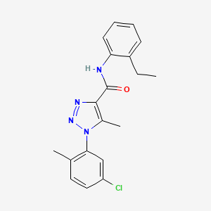 molecular formula C19H19ClN4O B2435242 1-(5-chloro-2-methylphenyl)-N-(2-ethylphenyl)-5-methyl-1H-1,2,3-triazole-4-carboxamide CAS No. 904814-07-9