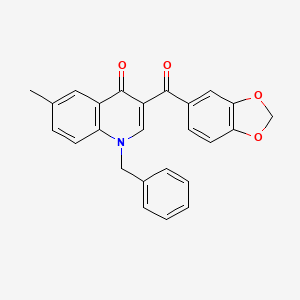3-(2H-1,3-benzodioxole-5-carbonyl)-1-benzyl-6-methyl-1,4-dihydroquinolin-4-one