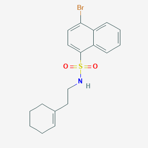 4-bromo-N-[2-(cyclohex-1-en-1-yl)ethyl]naphthalene-1-sulfonamide