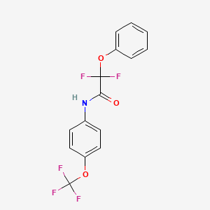 2,2-difluoro-2-phenoxy-N-[4-(trifluoromethoxy)phenyl]acetamide